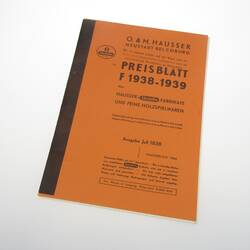 Hausser price list 1938