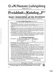 Elastolin Preisblatt zu Katalog »F«