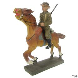 Lineol Kavallerist auf Galopp-Pferd