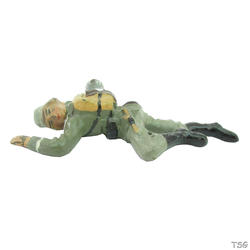 Lineol Wounded soldier lying on the belly