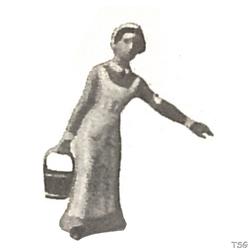 Lineol Nurse walking, carrying a bucket