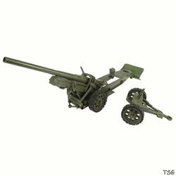 Elastolin Heavy field howitzer with limber