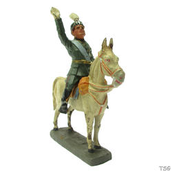 Elastolin Benito Mussolini on horseback, greeting