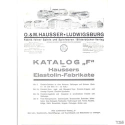 Elastolin Hausser dealer catalogue 1928