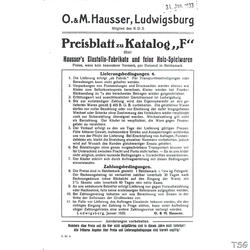 Elastolin Hausser price list 1932