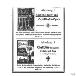 Elastolin Hausser dealer catalogue 1913