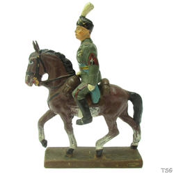 Lineol Benito Mussolini on horseback
