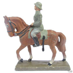 Lineol Officer on horseback, with raised sword