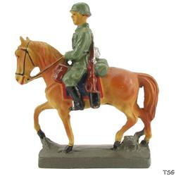 Elastolin Cavalry soldier on horseback