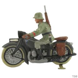 Lineol Motorcycle infantry soldier with motorcycle