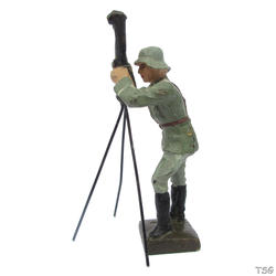 Lineol Officer standing at binocular periscope