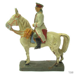 Elastolin Paul von Hindenburg riding on horseback