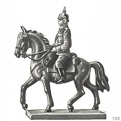 Lineol Paul von Hindenburg riding on horseback