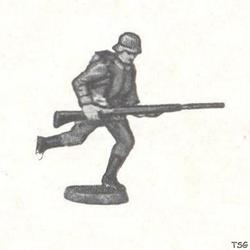 Elastolin Soldier assaulting, with rifle
