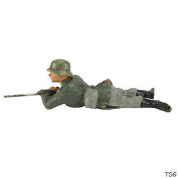 Kienel Soldier lying, with rifle, observing