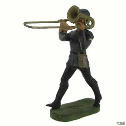 Elastolin Trombone player marching