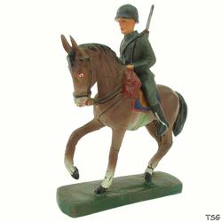 Elastolin Soldier on horseback, with rifle