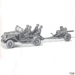 Tipp & Co Staff car with anti tank gun