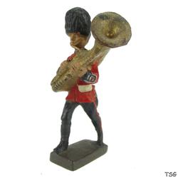 Lineol Helicon horn player marching