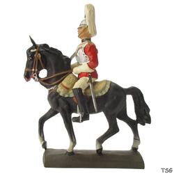Lineol Officer on horseback with raised sword