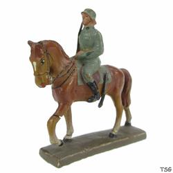 Lineol Officer on horseback, with raised sword