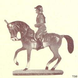 Elastolin Soldier on horseback, with rifle