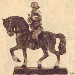 Lineol Baritone player on horseback