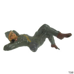 Lineol Soldier lying on his back