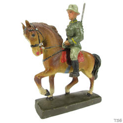 Lineol Cavalryman on horseback, rifle on the back