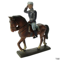 Lineol King Christian X of Denmark on horseback
