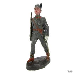 Tipple-Topple Officer marching, with raised sword