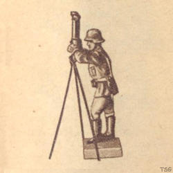 Lineol Gunner standing by binocular periscope