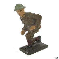 Lineol Soldier kneeling