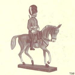 Elastolin Captain on horseback