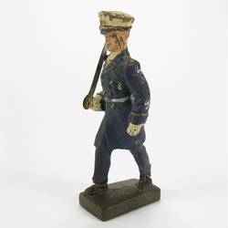 Officer marching, with raised sword
