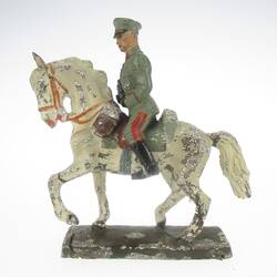 General on horseback, greeting
