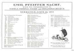 Tipple-Topple Neuheiten-Liste 1953