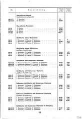 Lineol, Preisliste 1936 für die echten LINEOL-Soldaten, Fahrzeuge, Figuren und Tiere, Page 13